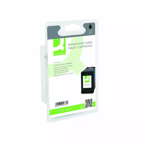 Q-Connect HP 62 Black Inkjet Cartridge C2P04AE