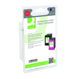 Q-Connect HP 338 343 Ink Cartridge Multipack Black Colour (2 Pack) SD449EE-COMP